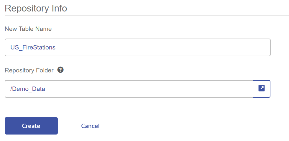 Create Named Table