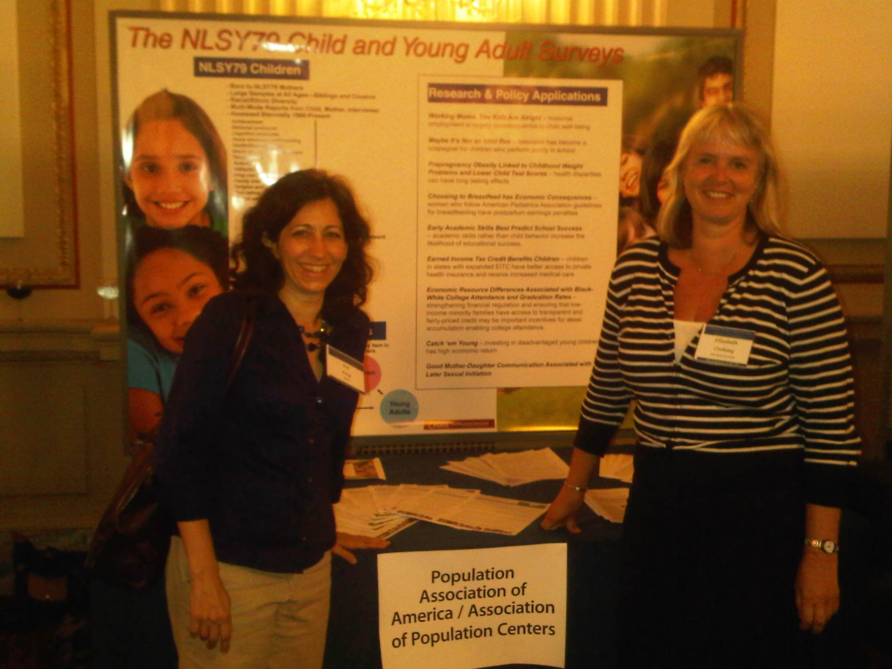 Elizabeth Cooksey, Professor, Department of Sociology, Ohio State University (pictured right) and Dr. Rosalind King, Program Scientist, NICHD