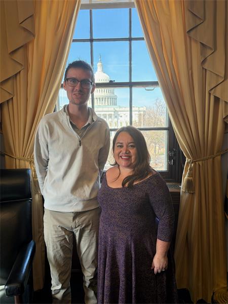 Lina Guzman with staff from Rep Andy Harris' office