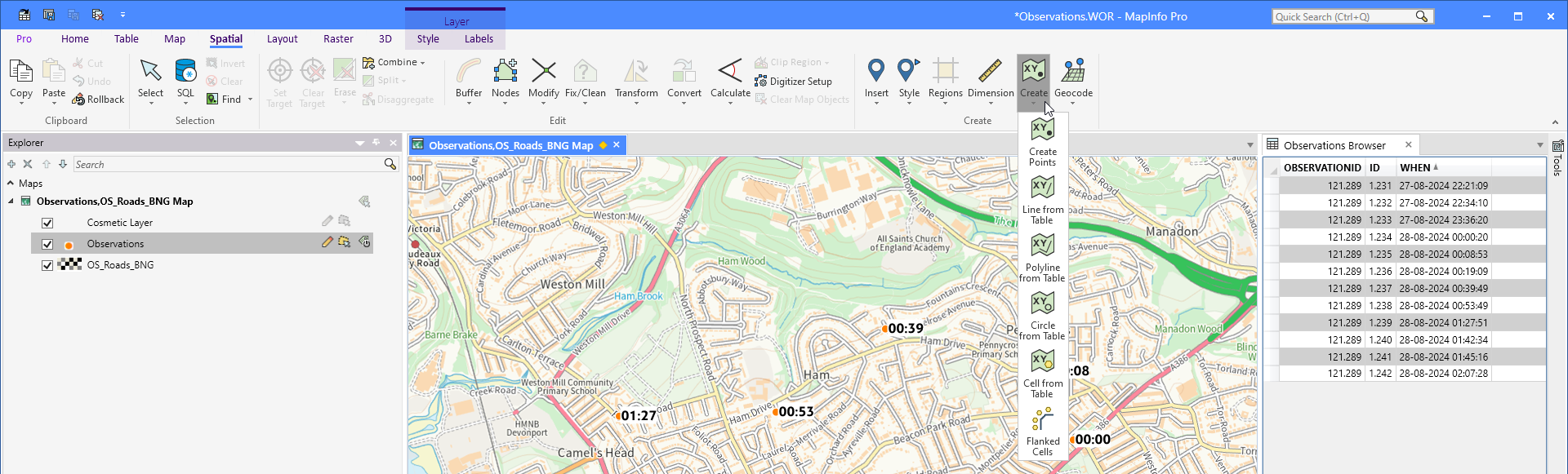 MapInfo Monday: Connecting Points to Illustrate Movement | MapInfo Pro