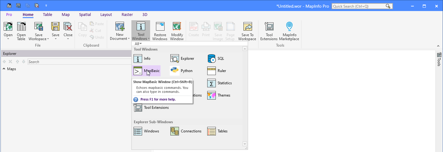 Stm Mapbasic MapBasic Monday: Open MS Excel File through OGR Vector File Support ...