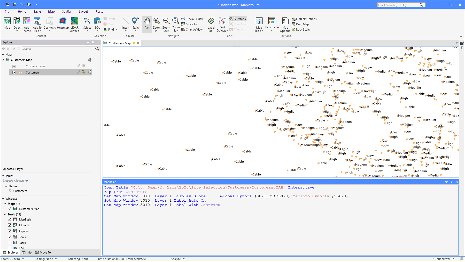 MapBasic Monday An introduction - 3b49vrltTgOEmFXcJdQz MapBasic%20Intro%20 %20MapBasic%20Window%20with%20Statements 