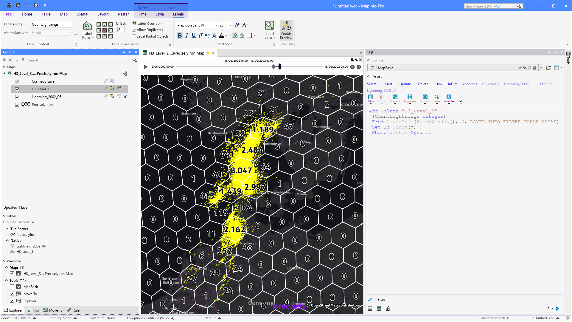 MapInfo Monday: Time Series Showing Number of Points inside Polygons ...