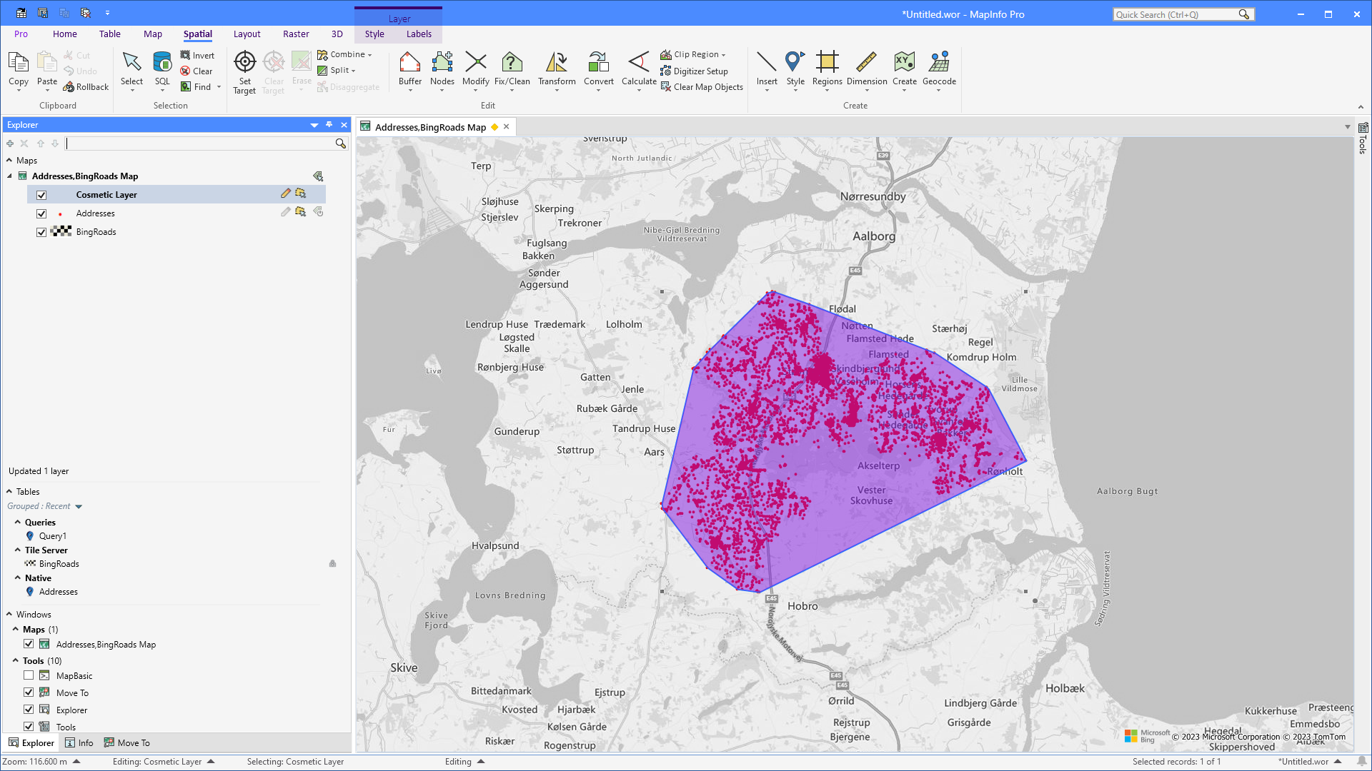 MapInfo Monday: Putting a Rubber Band around your Points | MapInfo Pro