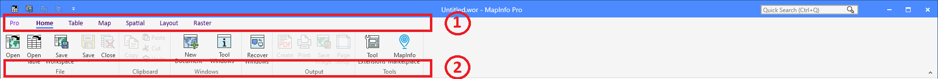 MapBasic Monday: Building a Simple Ribbon Interface | MapInfo Pro