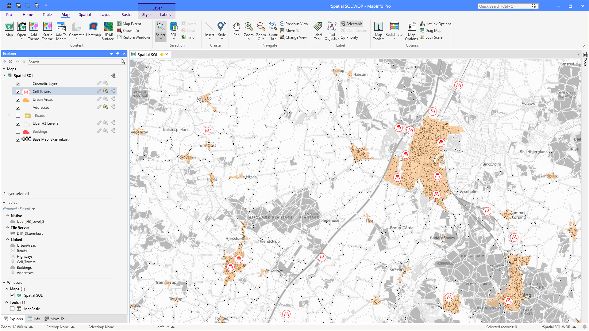 MapInfo Monday: Connecting Objects in two Tables with a Line | MapInfo Pro