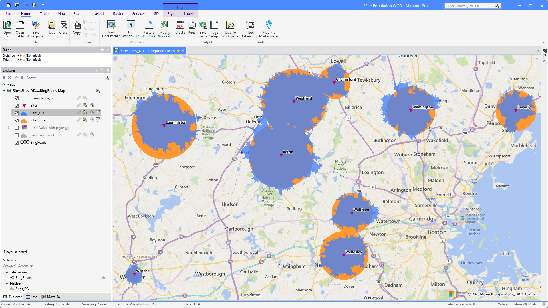 MapInfo Monday: Aggregating Population Circles | MapInfo Pro