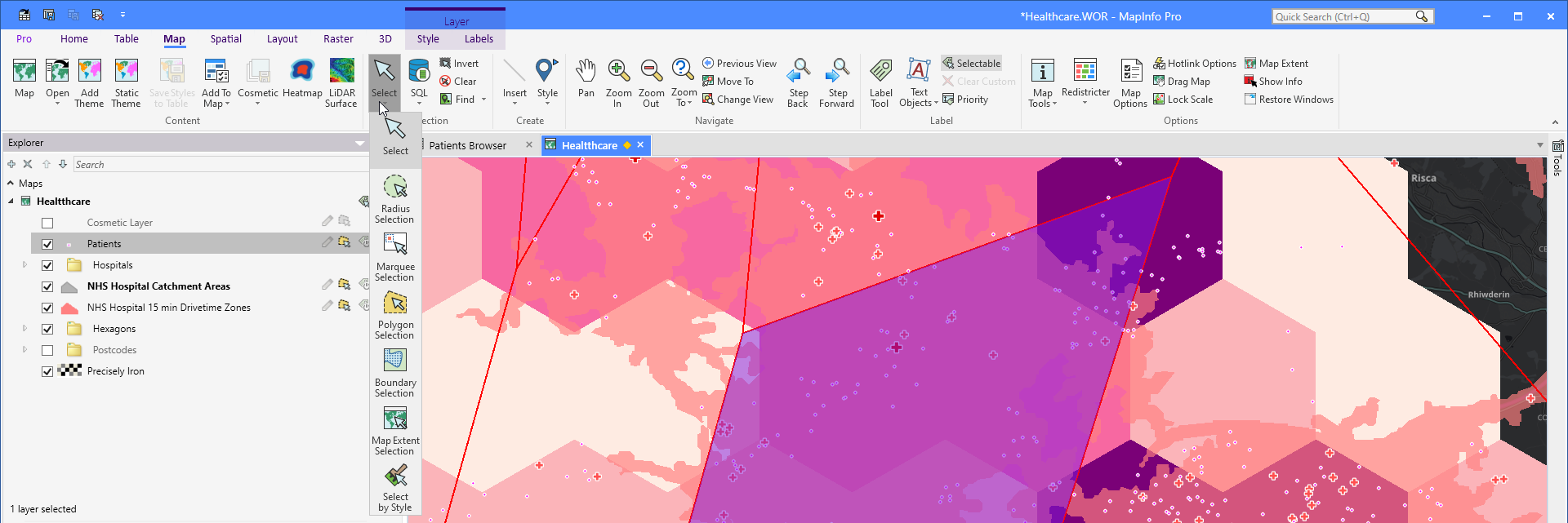 Select Map MapInfo Monday: Manually Selecting Records in the Map Window | MapInfo Pro