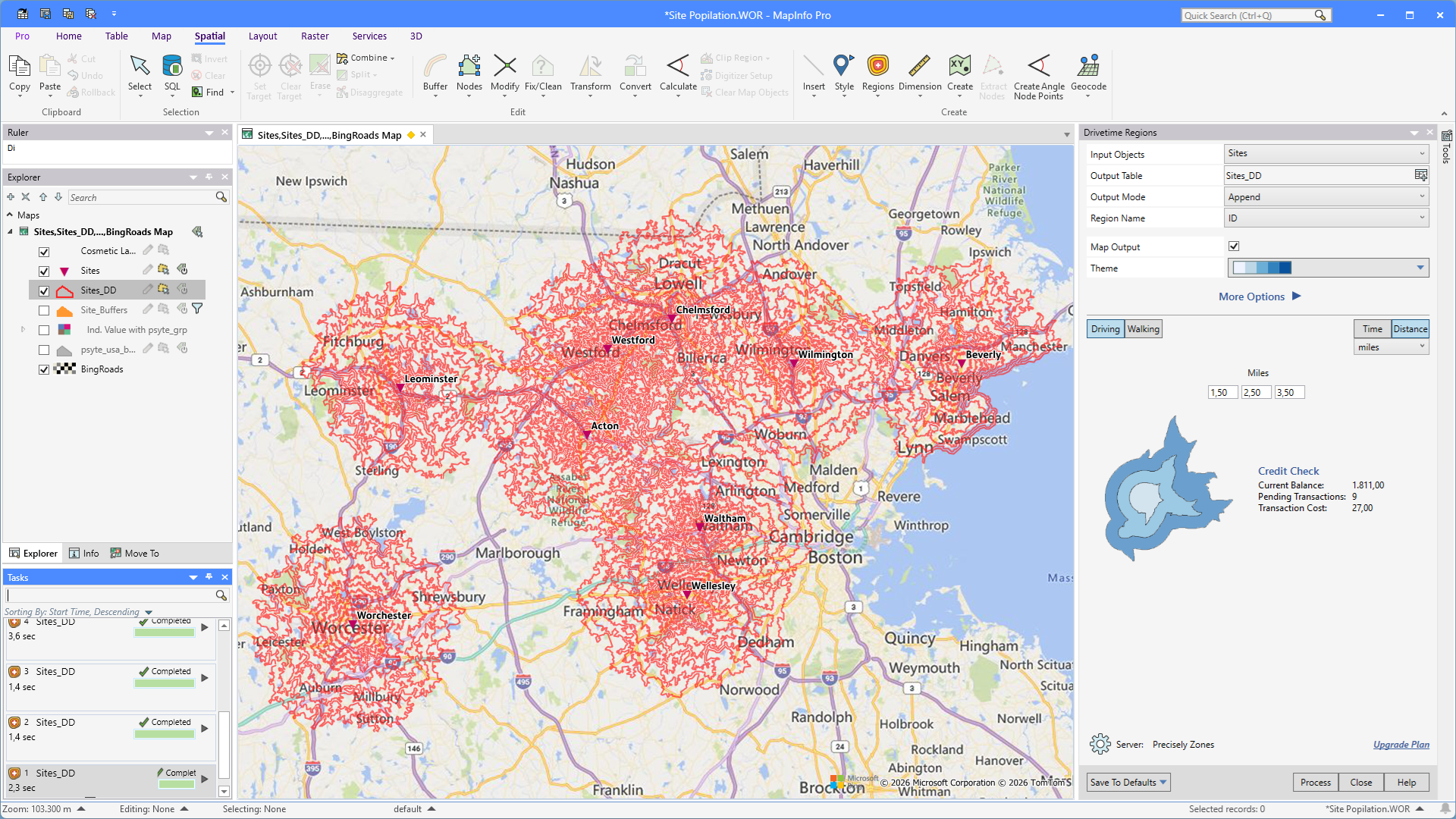 MapInfo Monday: Population Drive Distances | MapInfo Pro
