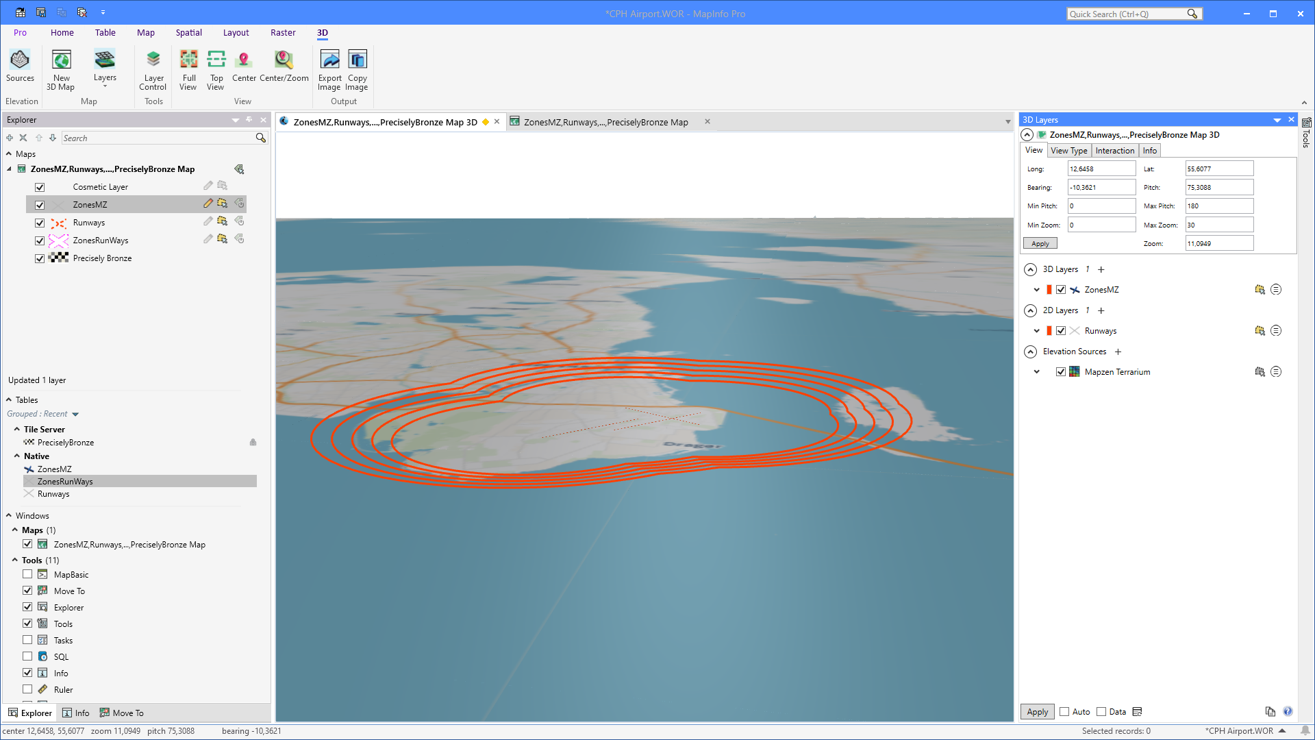 MapInfo Monday: Airport Zones in 3D | MapInfo Pro