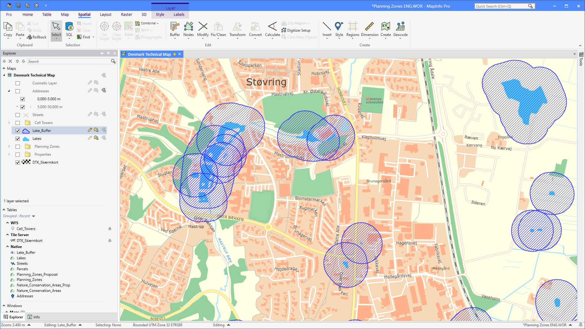 Point Buffer Map Visual R MapInfo Monday: Creating Outside Buffers on Polygons | MapInfo Pro