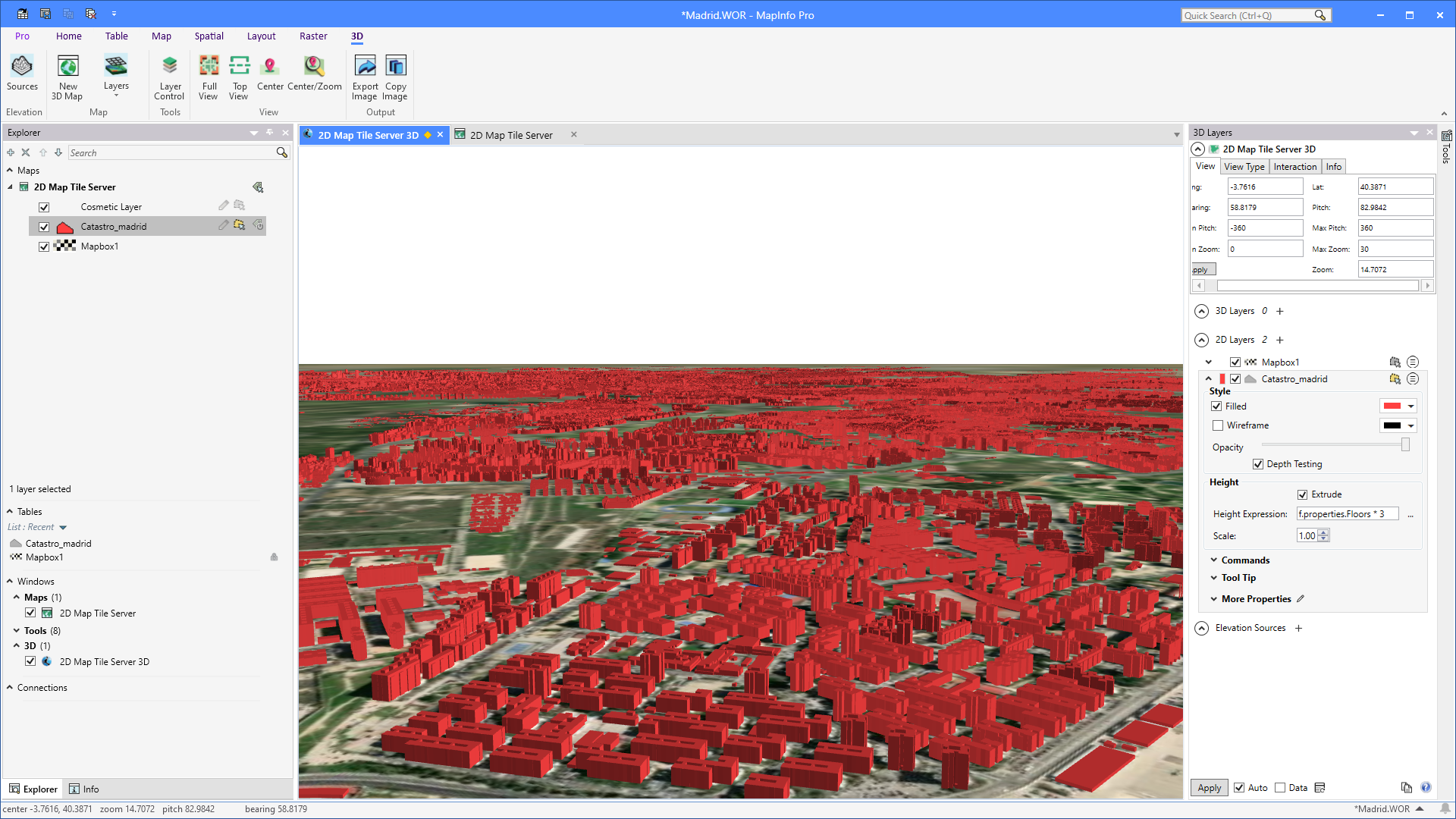 3D Map Examples | MapInfo Pro