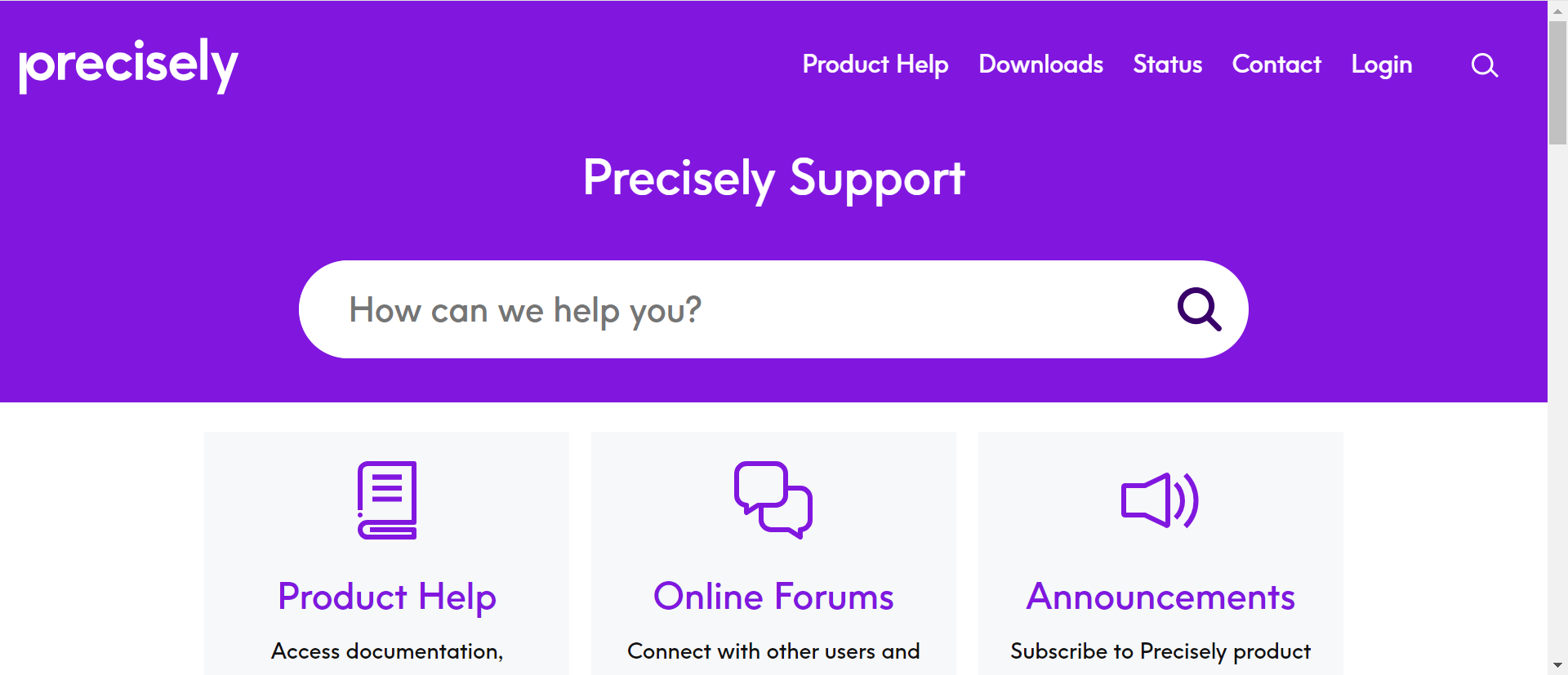 Precisely Support Tip of the Week - Support - how to contact, support articles, etc ...