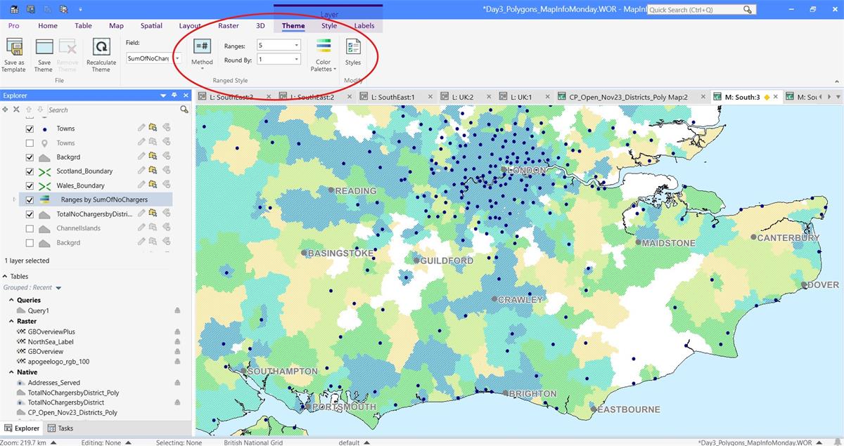 MapInfo Monday: Thematic Map with Different Ranges | MapInfo Pro