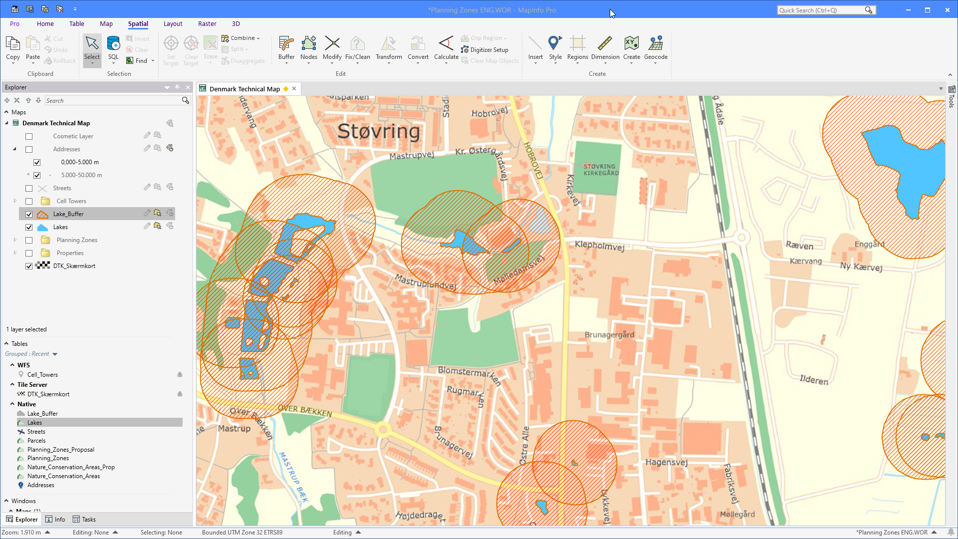 Buffer Map Example MapInfo Monday: Creating Outside Buffers on Polygons | MapInfo Pro