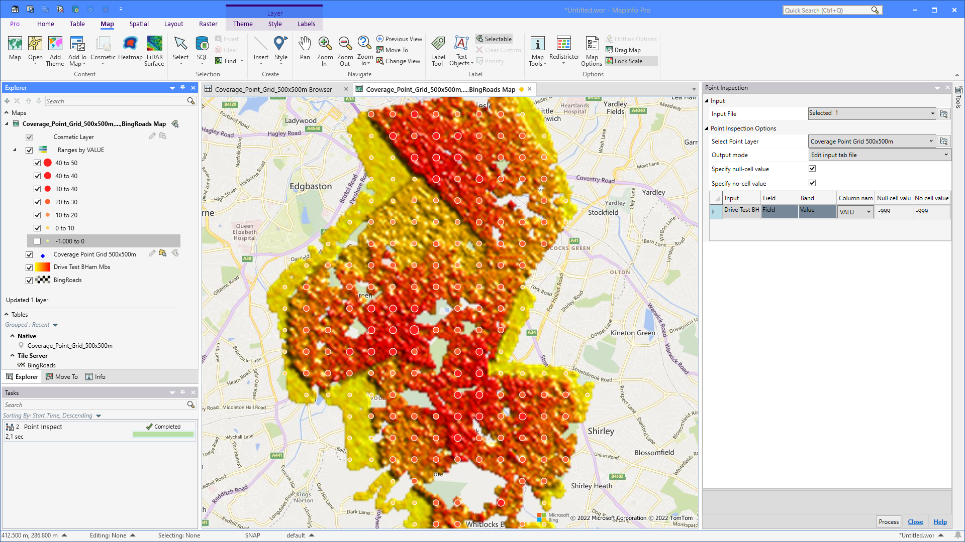 Vector Mapinfo Point MapInfo Monday: Enrich a Point Dataset with Values from a Raster Grid ...