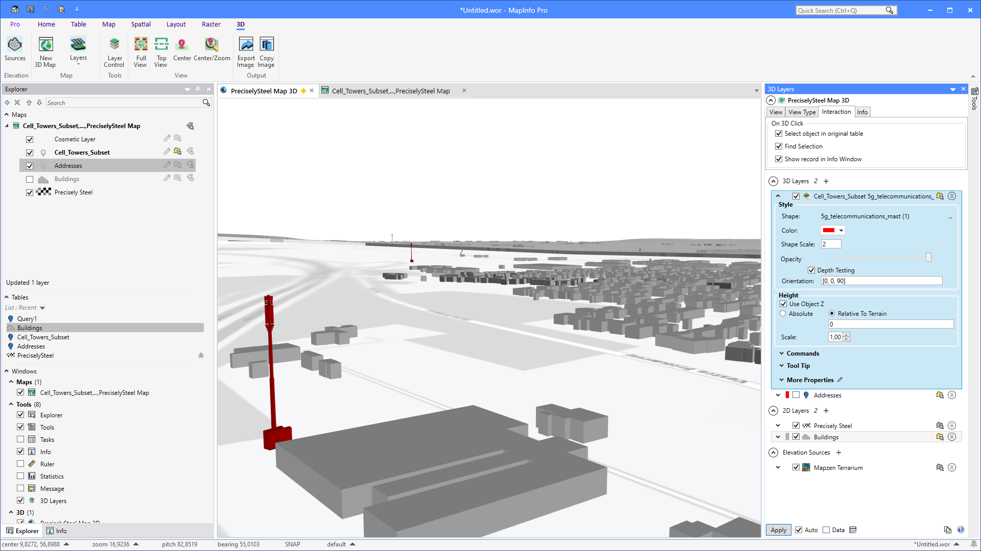 3D Map Examples | MapInfo Pro
