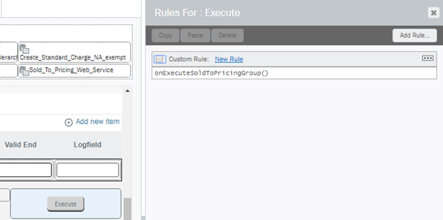Rules for Execute Button