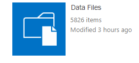 Sharepoint Data Files Library