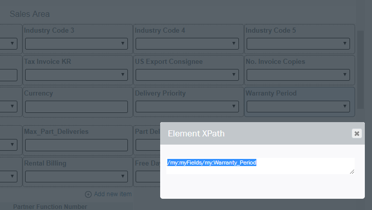 New Warranty Period Dropdown List Box XPath