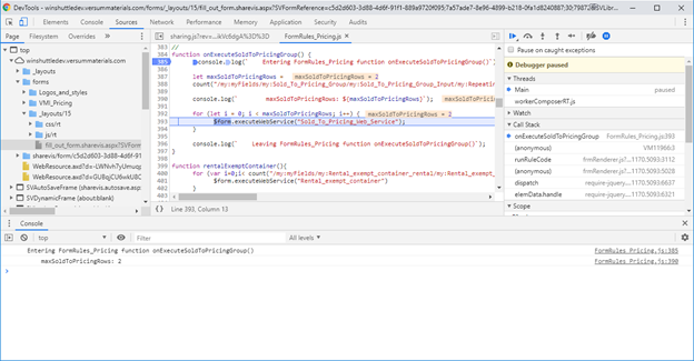 Chrome Debugging Console [1]