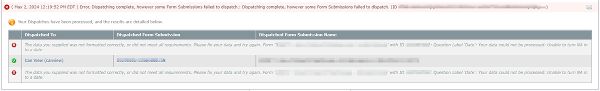 Tech Talk: Support - Bulk Dispatch Errors | General Discussion