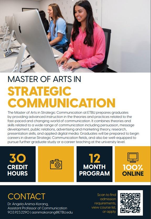 ETBU MA Strategic Communication