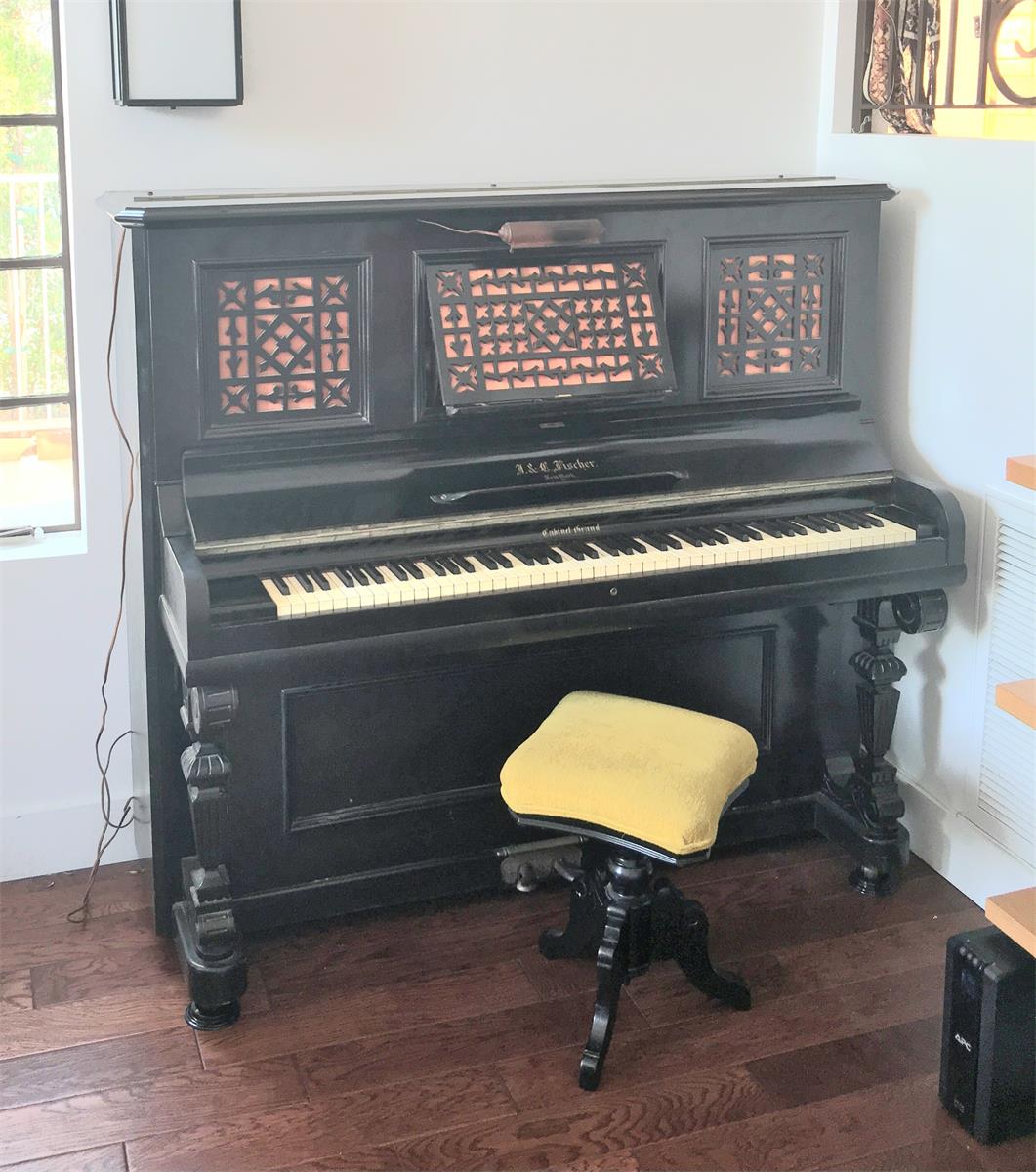 two music desks