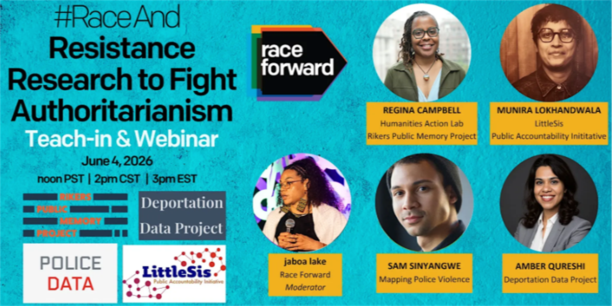 Image of Webinar: #RaceAnd Resistance Research to Fight Authoritarianism [Race Forward]