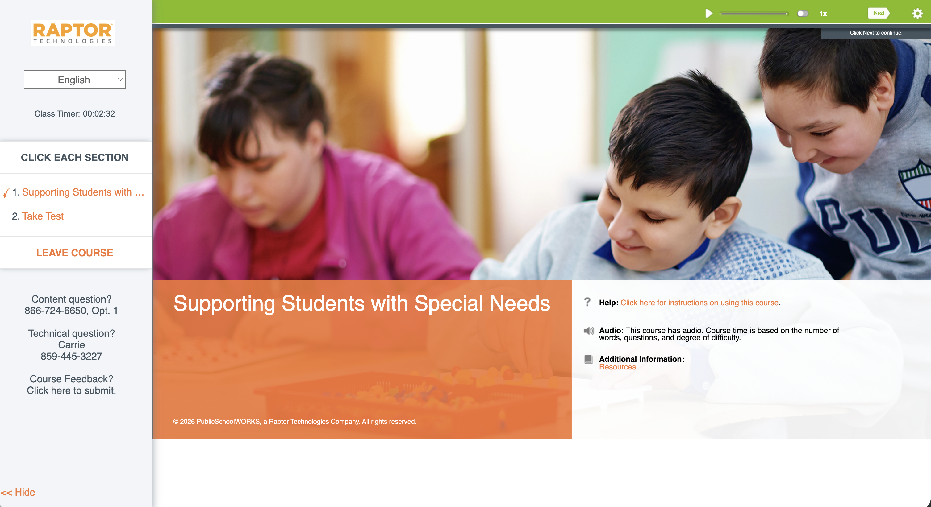 [Specials Needs Still]