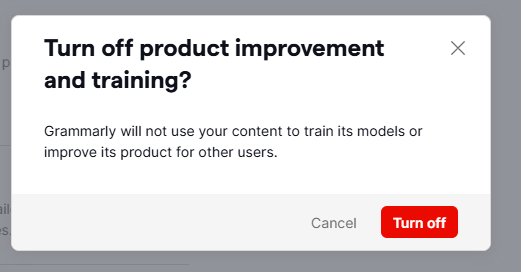 How to turn off training to LLM