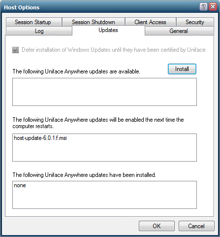 Admin Console- Updates to be finished after reboot Admin Console- Updates to be finished after reboot