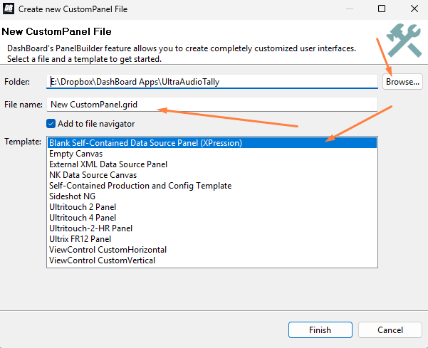 A screenshot of a custom panel

AI-generated content may be incorrect.