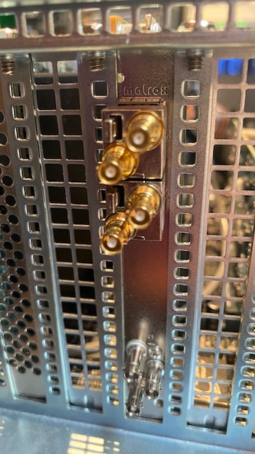 Only (1) Existing Input-Output card with SFPs