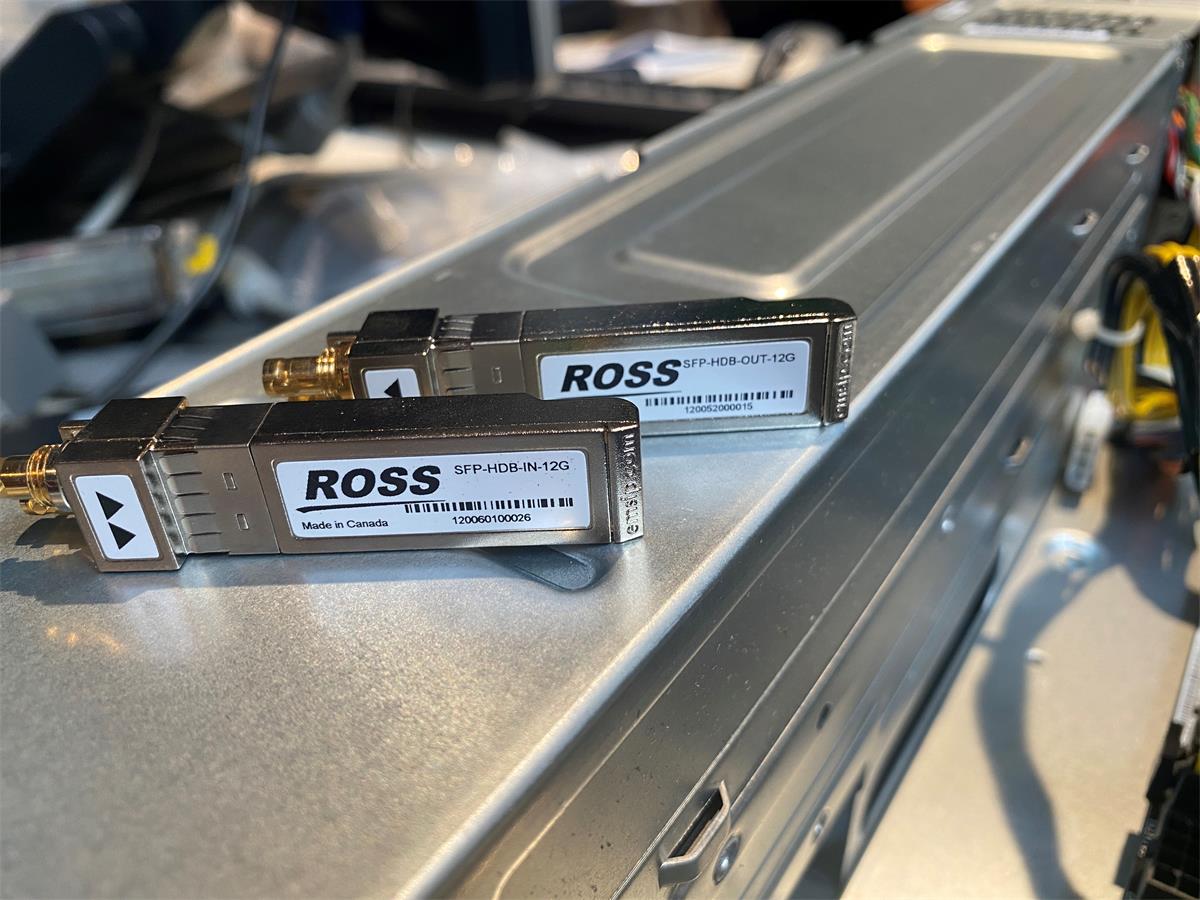 SFPs in rear BNC play-record card