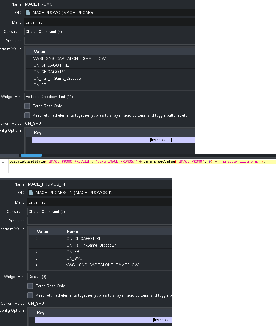 I'm looking for script to return value of the selected 