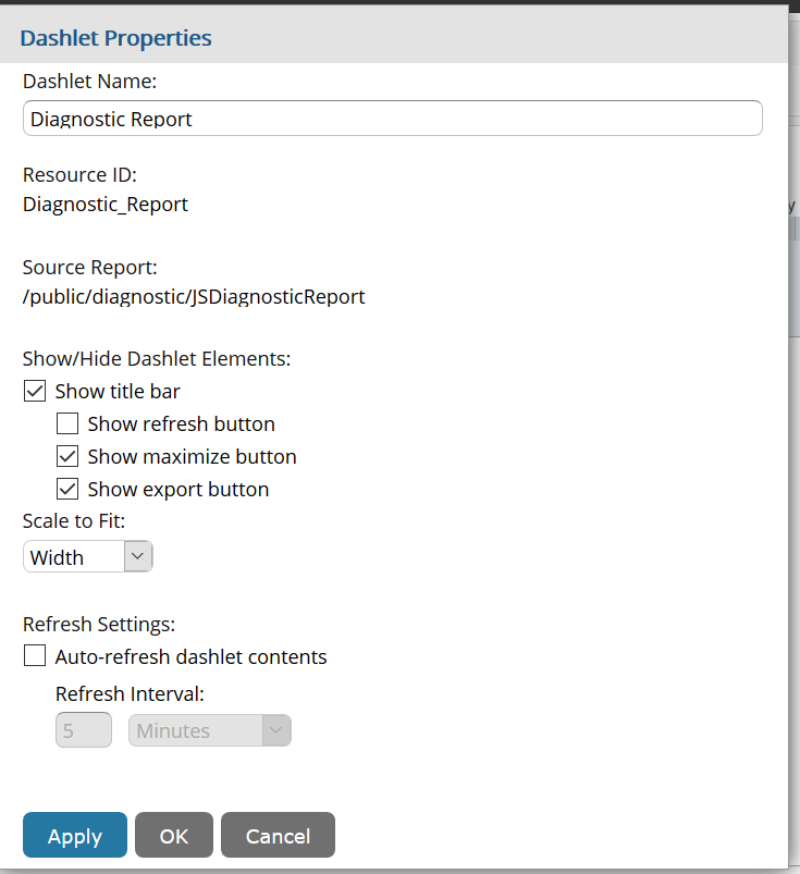 Dashlets export feature | Forum