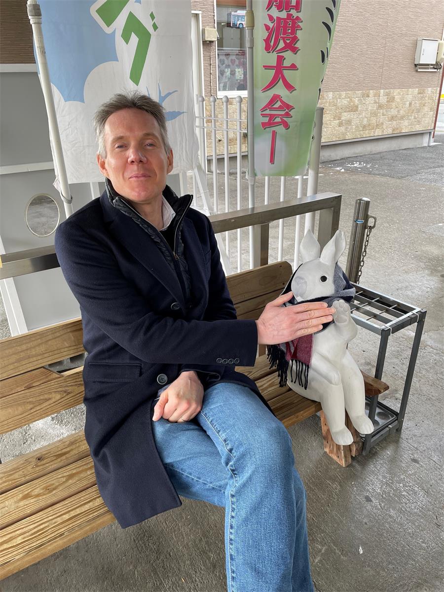 The author in Ofunato.
