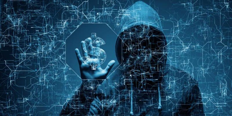 Hacker Hacker in black hoodie