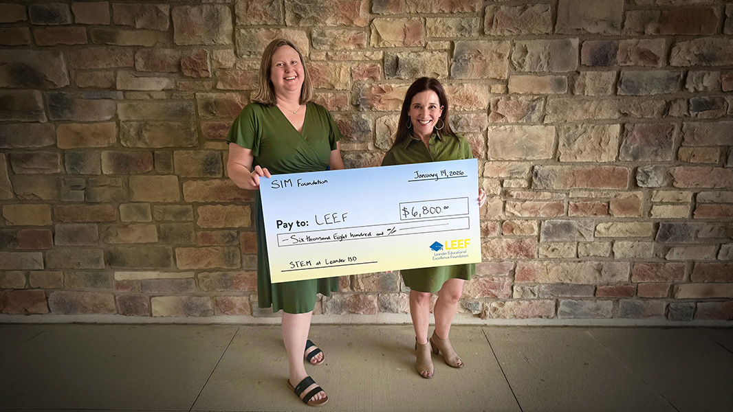 SIM Foundation check to LEEF for $6400