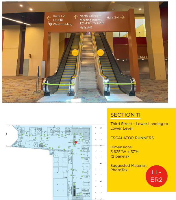 Escalator Runners — Third Street, lower landing to lower level