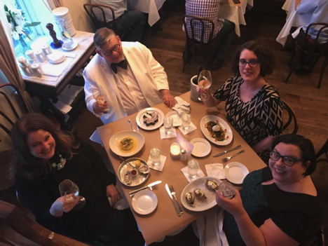 2018 First-Timers' Dinner Tony Stankus and First-Timers' Conference Dinner raffle winners enjoying their meal