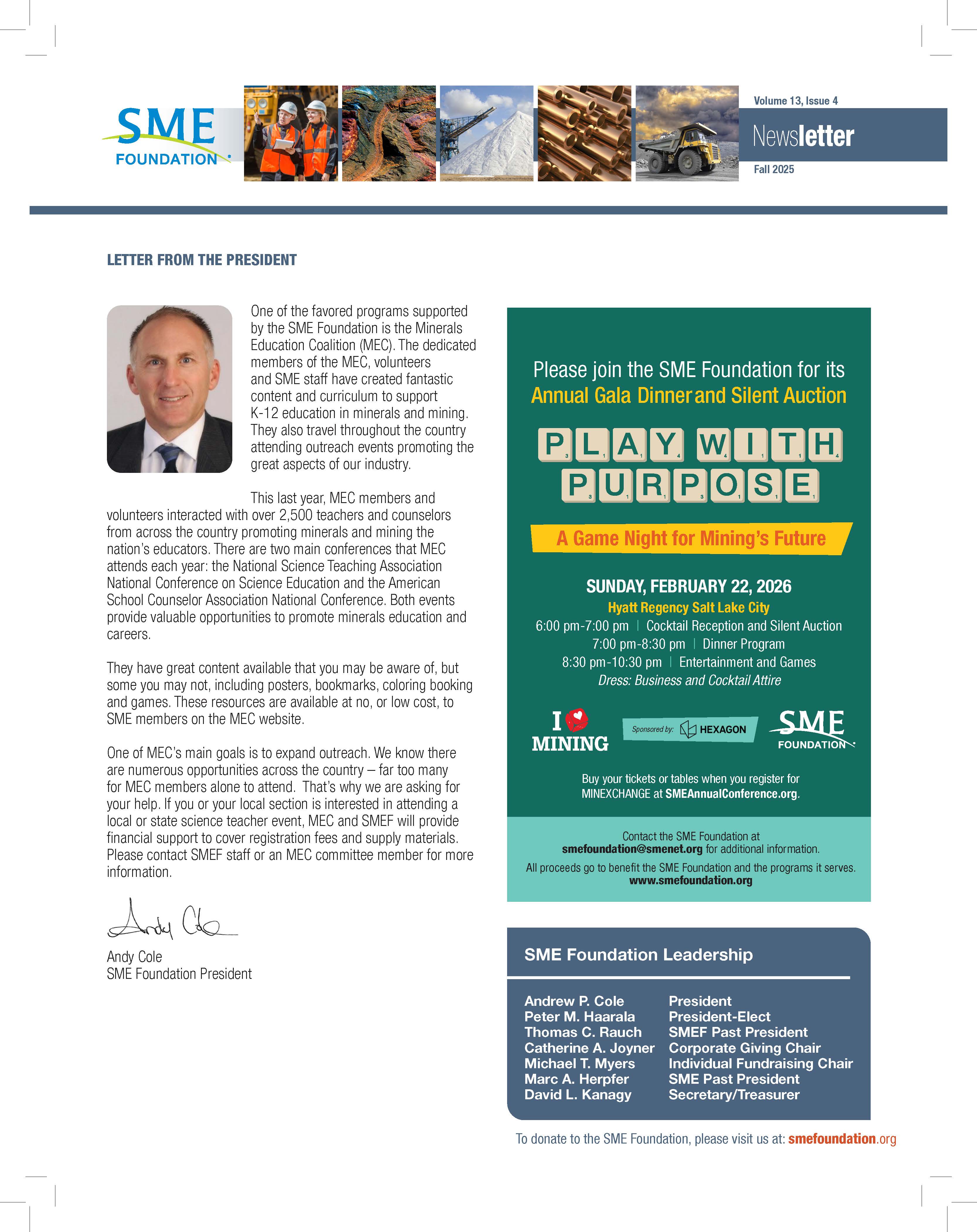 SMEF 2025 Issue 4 Newsletter