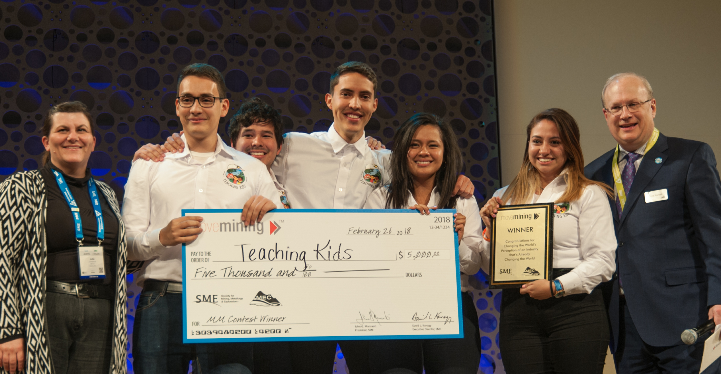 Team Teaching Kids 2017-2018 Move Mining Winners