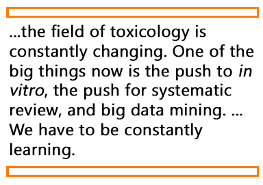 Quote about the evolving nature of toxicology