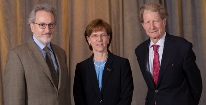 Left to right: Donald F. Ingber, Lois Lehman-McKeeman, and John B. Gurdon