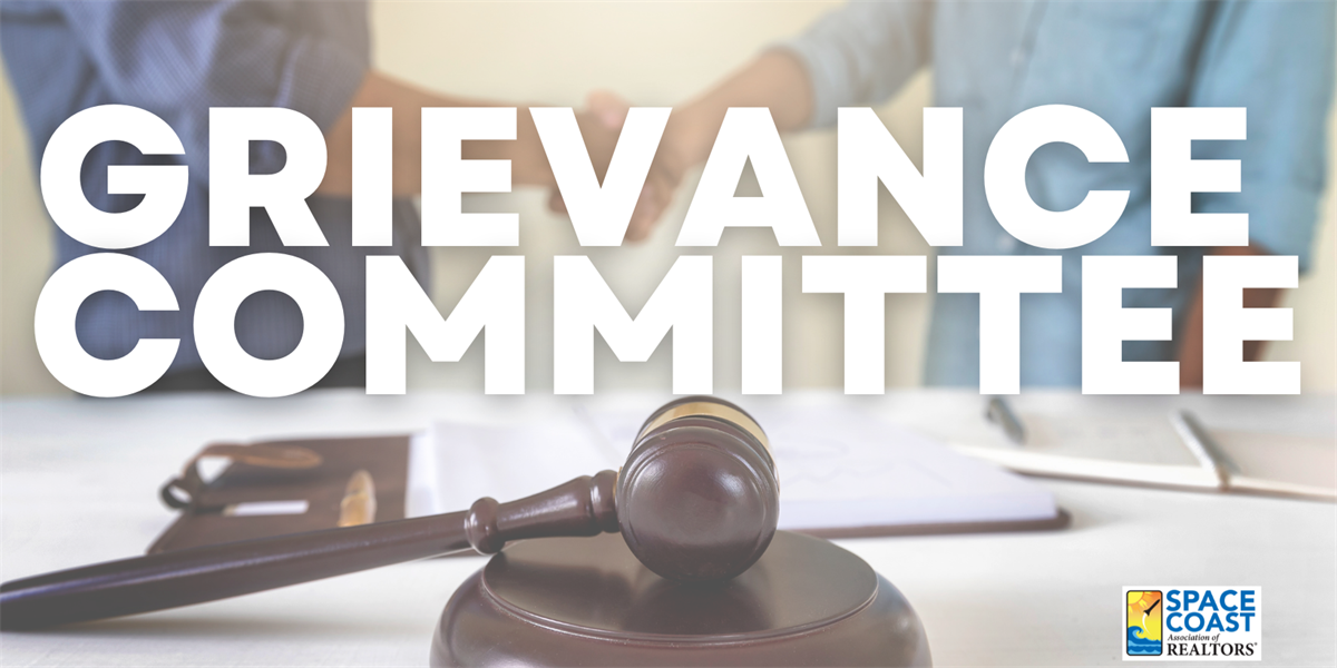 Team "B" Grievance Committee Meeting - Space Coast Association of REALTORS®  Launch Pad