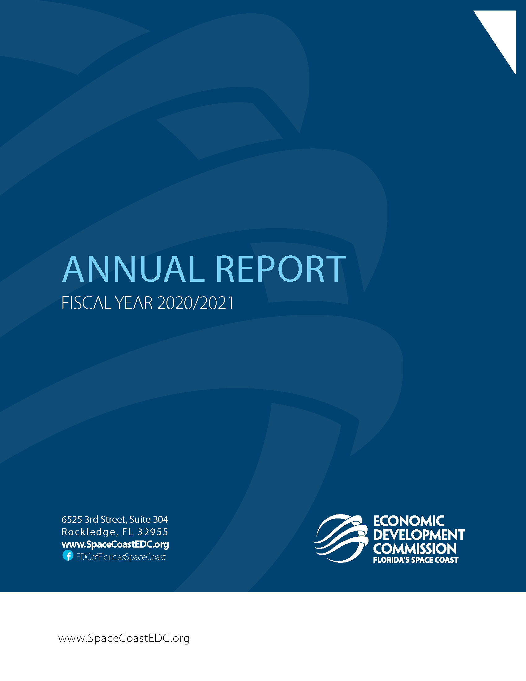 EDC FL Space Coast Annual Report Fiscal Year 2020/2021 cover page