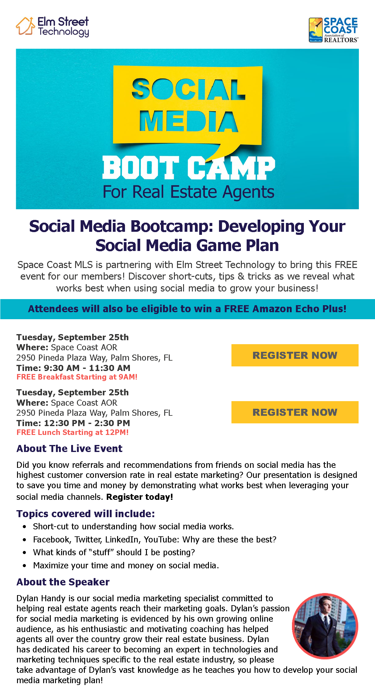 Social Media Boot Camp - Space Coast Association of REALTORS® Launch Pad