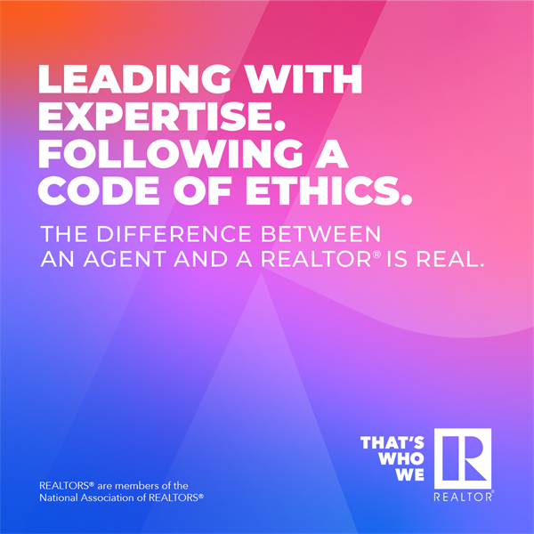 National association of Realtors, That's who we R campaign Pink Graphic 